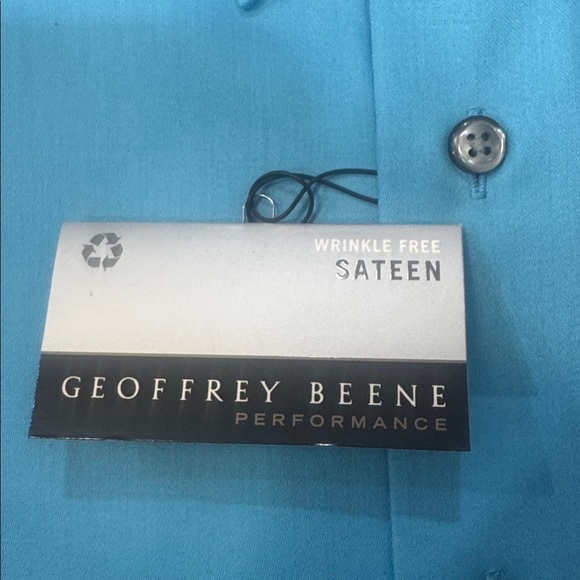 2,Geoffrey Beene Sateen Shirt in Lavender and  blue size Large - Picture 6 of 10